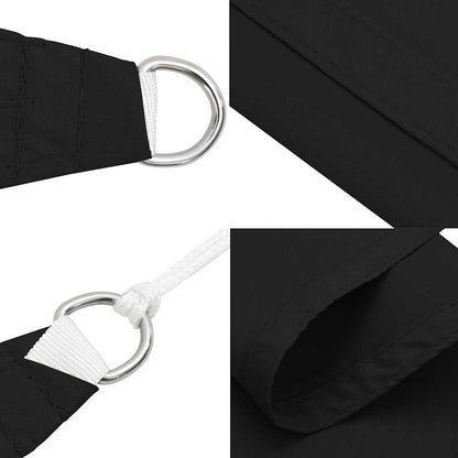 vidaXL Voile d'ombrage en tissu Oxford carré 2x2 m noir