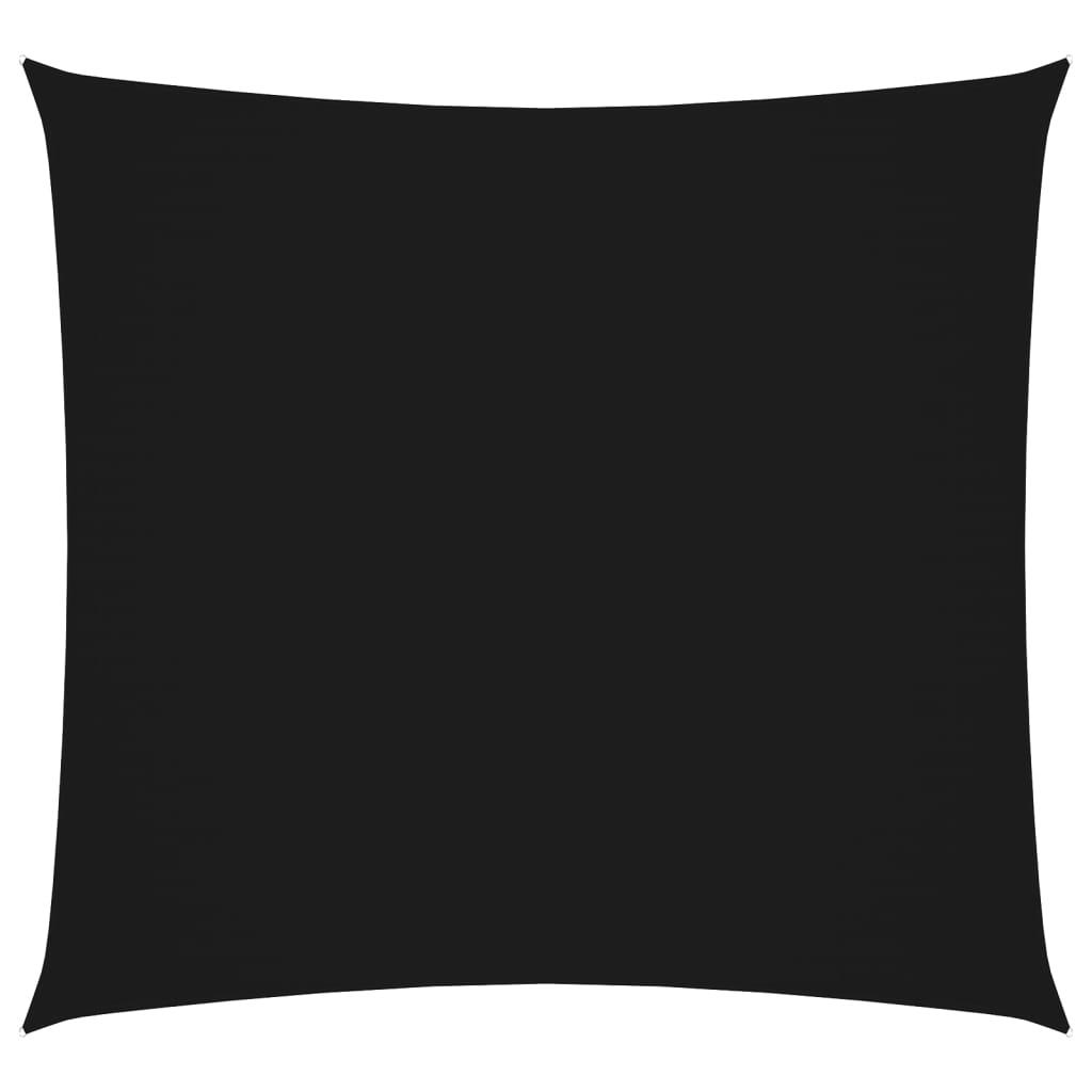 vidaXL Voile d'ombrage en tissu Oxford Carré 6x6 m Noir