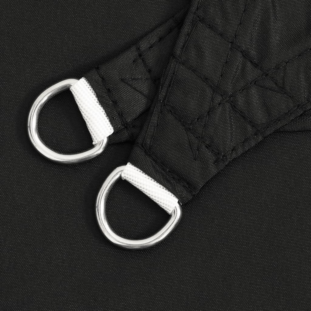 vidaXL Voile d'ombrage en tissu Oxford Carré 6x6 m Noir