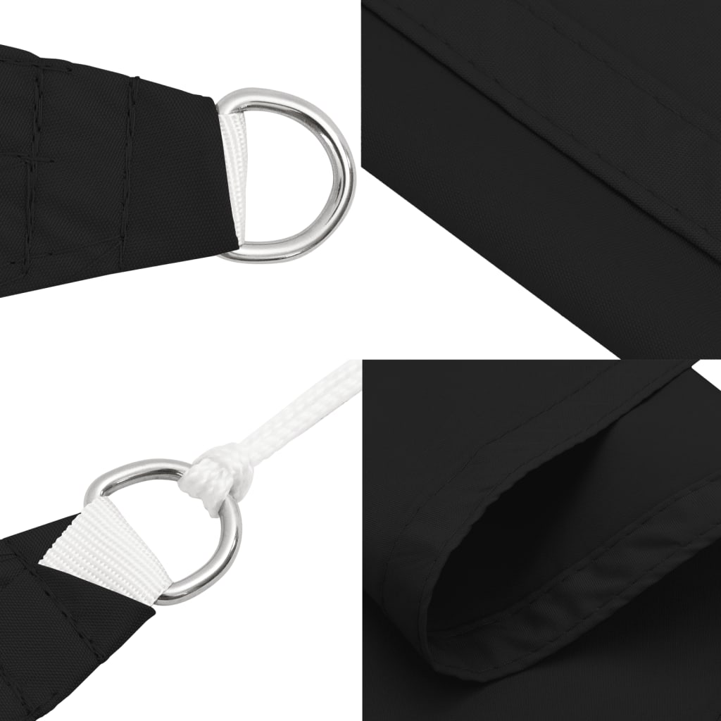 vidaXL Voile d'ombrage en tissu Oxford Carré 6x6 m Noir