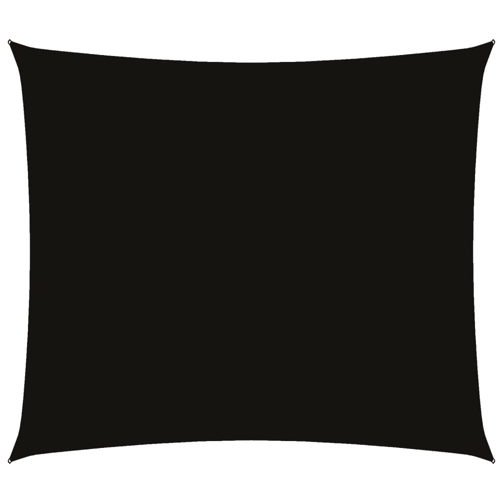 vidaXL Voile d'ombrage rectangulaire en tissu Oxford 2x2,5 m noir