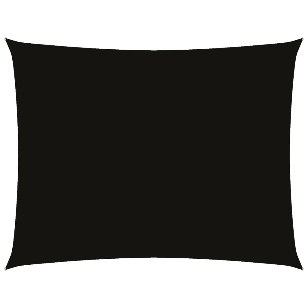 vidaXL Voile d'ombrage en tissu Oxford rectangulaire 2x3,5 m noir