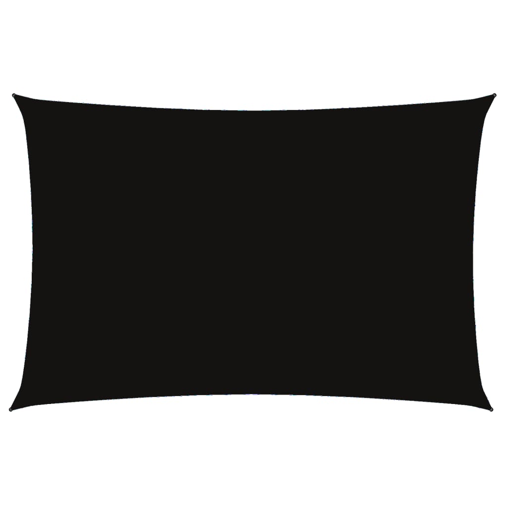 vidaXL Voile d'ombrage en tissu Oxford rectangulaire 2x4 m Noir
