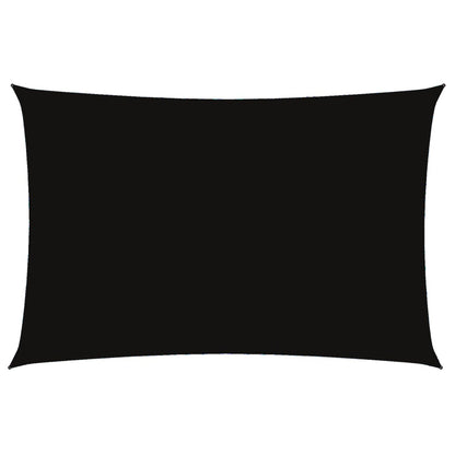 vidaXL Voile d'ombrage en tissu Oxford rectangulaire 2x4 m Noir