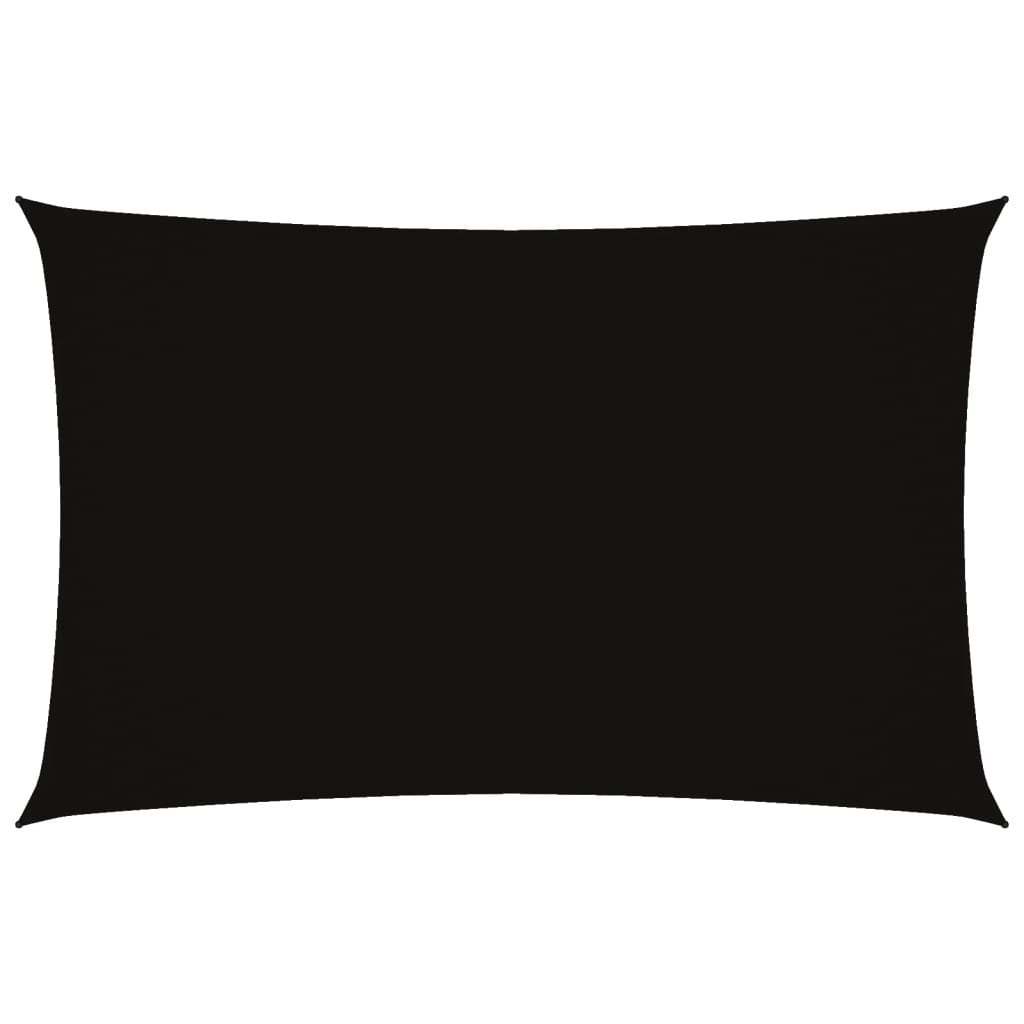 vidaXL Sonnensegel Oxford-Gewebe Rechteckig 2x4,5 m Schwarz