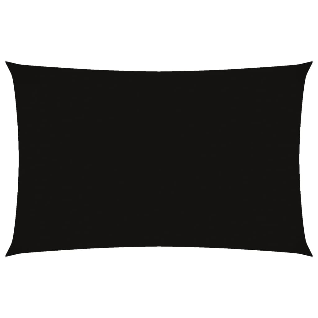 vidaXL Sonnensegel Oxford-Gewebe Rechteckig 2,5x5 m Schwarz