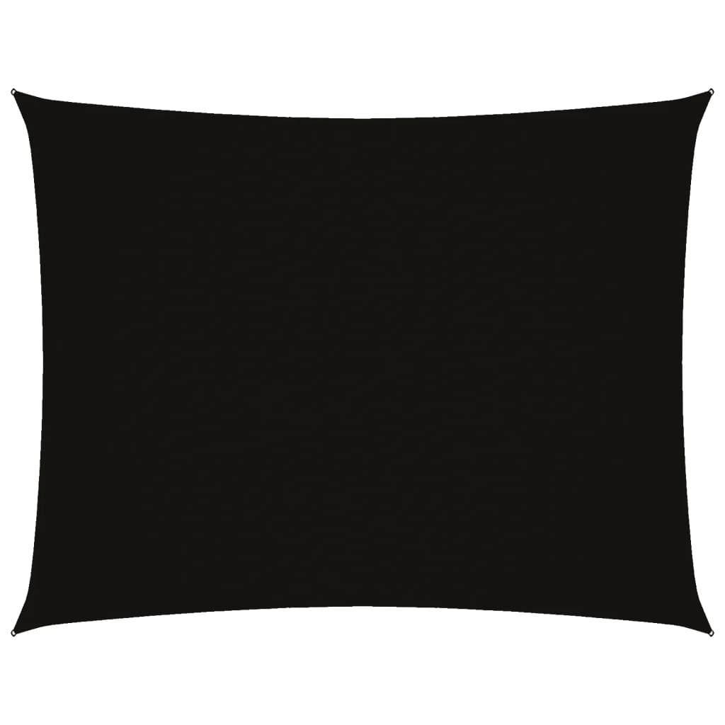 vidaXL Voile d'ombrage en tissu Oxford rectangulaire 3x4 m noir