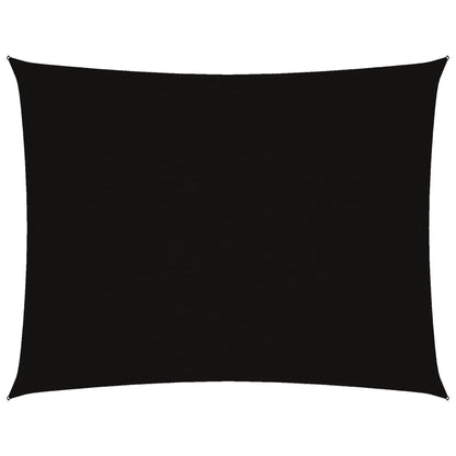 vidaXL Voile d'ombrage en tissu Oxford rectangulaire 3x4 m noir