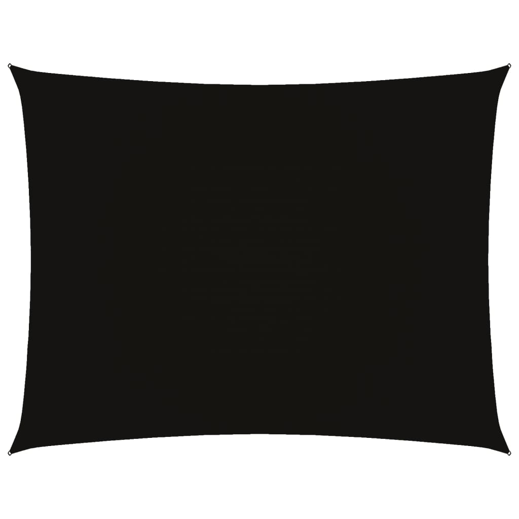 vidaXL Sonnensegel Oxford-Gewebe Rechteckig 3x4,5 m Schwarz