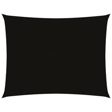 vidaXL Sonnensegel Oxford-Gewebe Rechteckig 3x4,5 m Schwarz