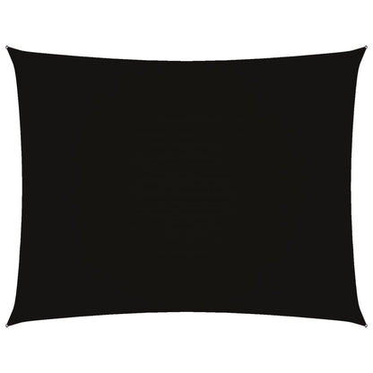 vidaXL Sonnensegel Oxford-Gewebe Rechteckig 3x4,5 m Schwarz