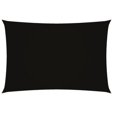vidaXL Sonnensegel Oxford-Gewebe Rechteckig 3x5 m Schwarz