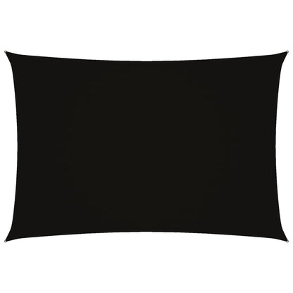 vidaXL Voile d'ombrage rectangulaire en tissu Oxford 3x5 m Noir