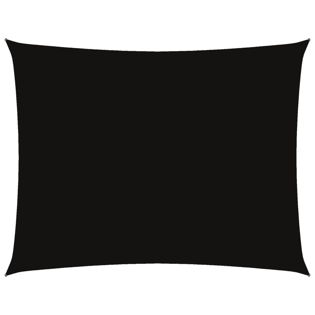 vidaXL Voile d'ombrage Tissu Oxford Rectangulaire 3,5x4,5 m Noir