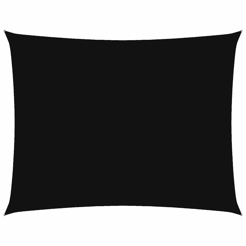 vidaXL Sonnensegel Oxford-Gewebe Rechteckig 3,5x5 m Schwarz