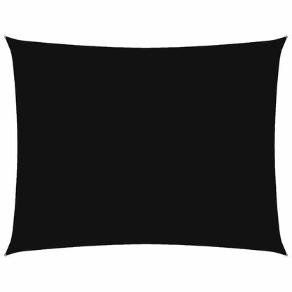 vidaXL Sonnensegel Oxford-Gewebe Rechteckig 3,5x5 m Schwarz