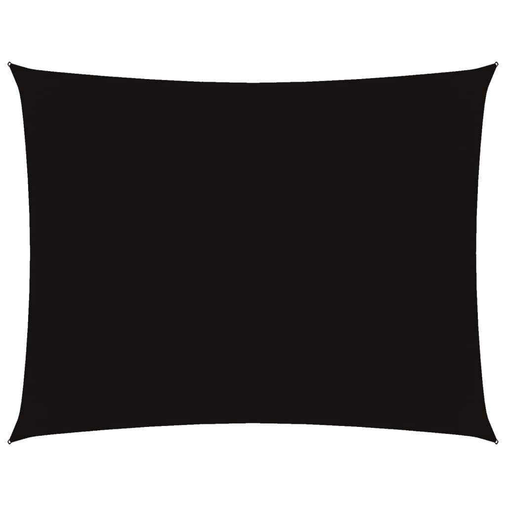 vidaXL Sonnensegel Oxford-Gewebe Rechteckig 4x5 m Schwarz