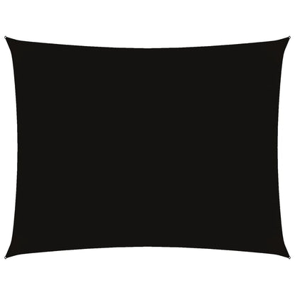 vidaXL Sonnensegel Oxford-Gewebe Rechteckig 4x5 m Schwarz