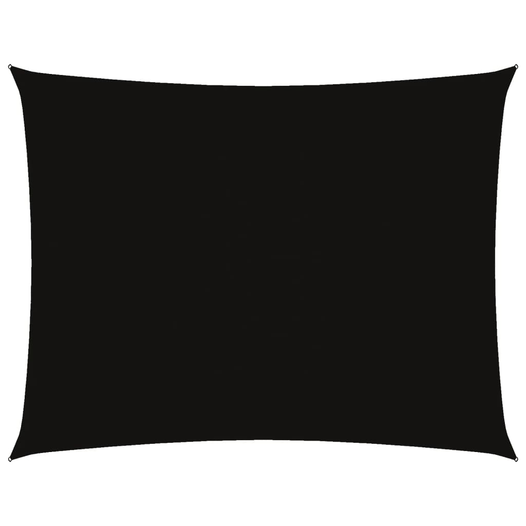 vidaXL Voile d'ombrage en tissu Oxford rectangulaire 5x7 m noir