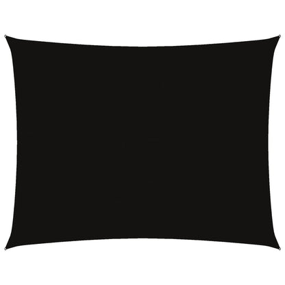vidaXL Voile d'ombrage en tissu Oxford rectangulaire 5x7 m noir