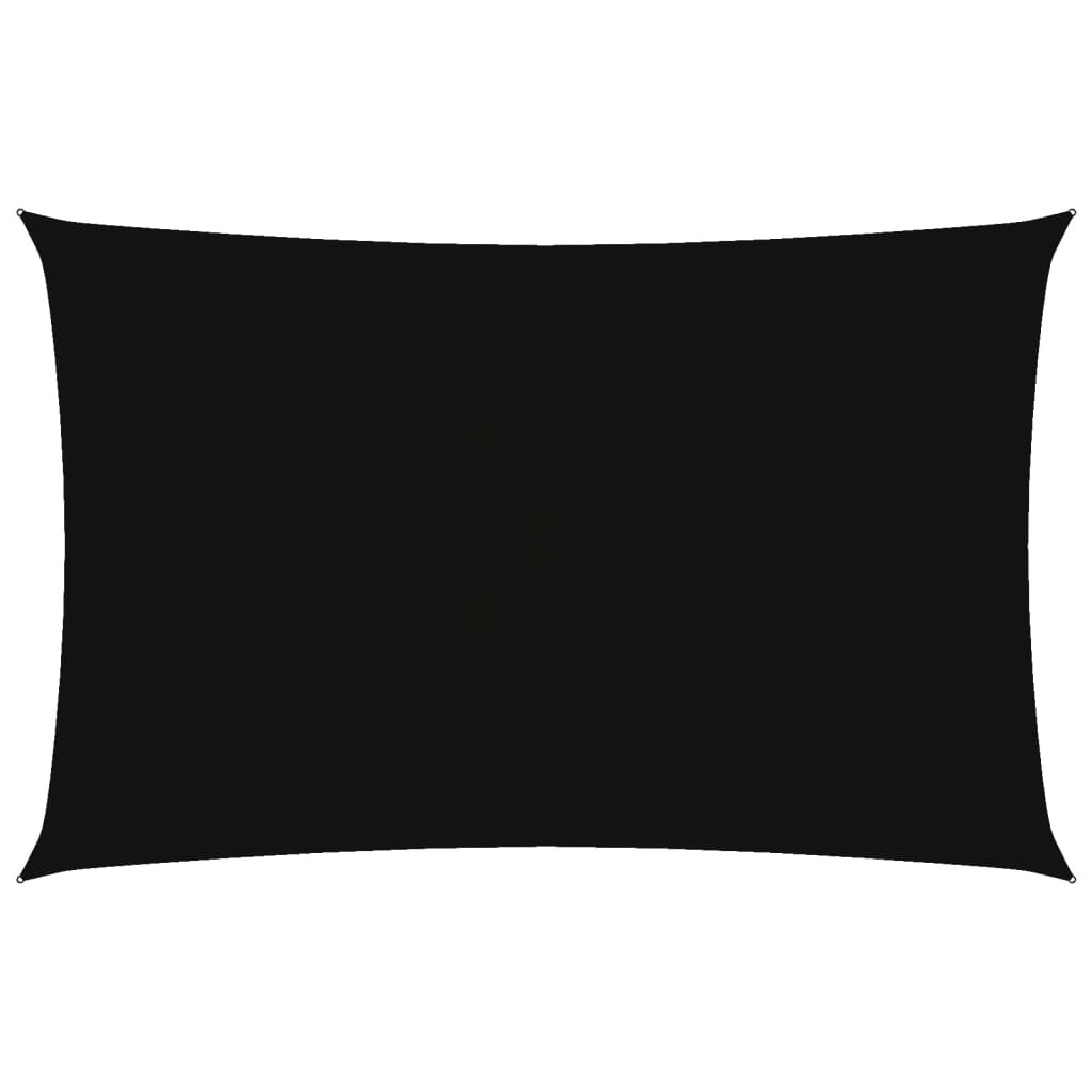 vidaXL Sonnensegel Oxford-Gewebe Rechteckig 5x8 m Schwarz