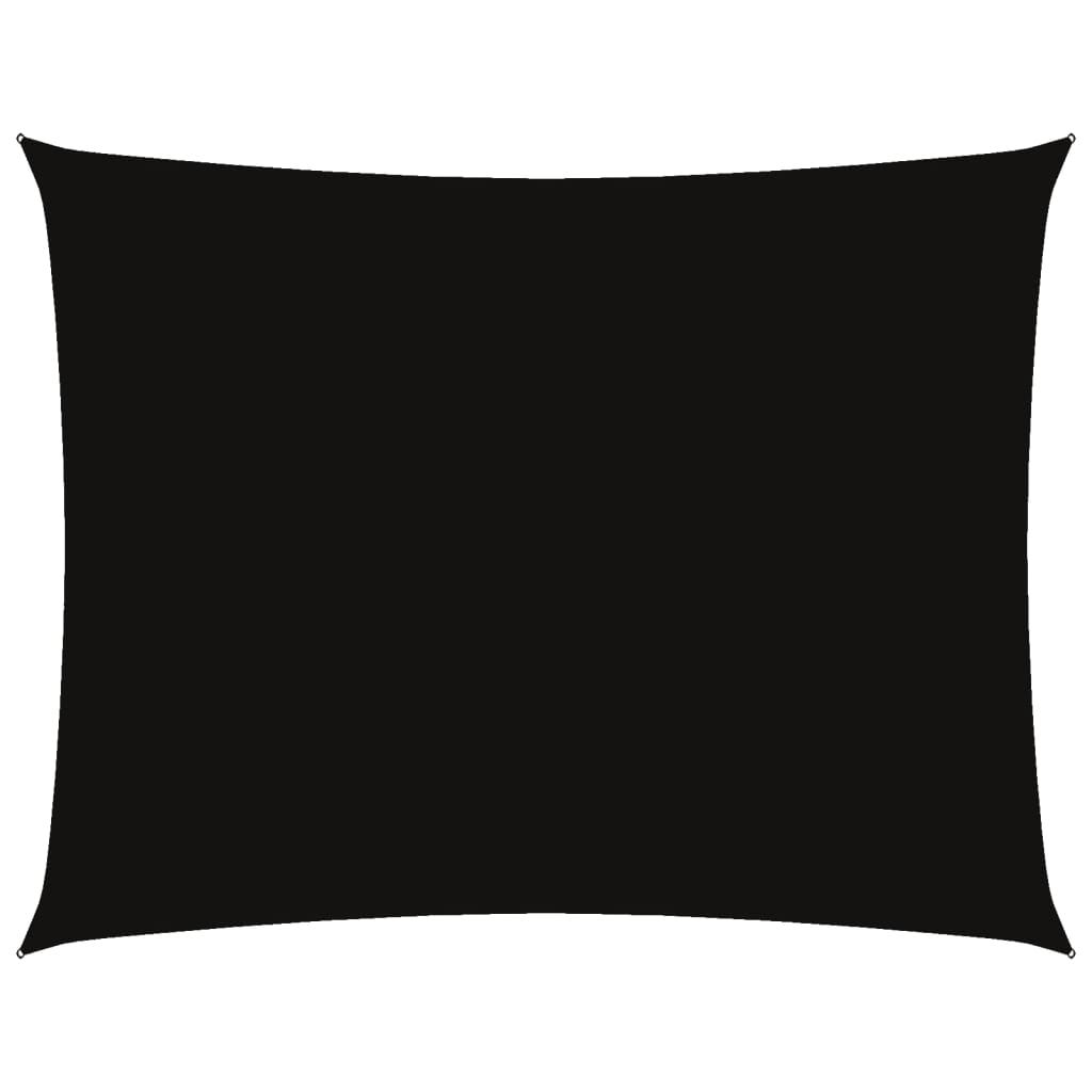 vidaXL Sonnensegel Oxford-Gewebe Rechteckig 6x7 m Schwarz