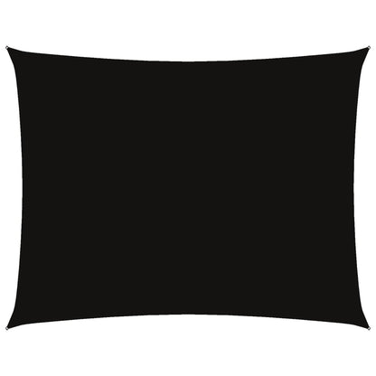 vidaXL Sonnensegel Oxford-Gewebe Rechteckig 6x7 m Schwarz