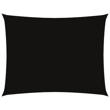 vidaXL Sonnensegel Oxford-Gewebe Rechteckig 6x8 m Schwarz