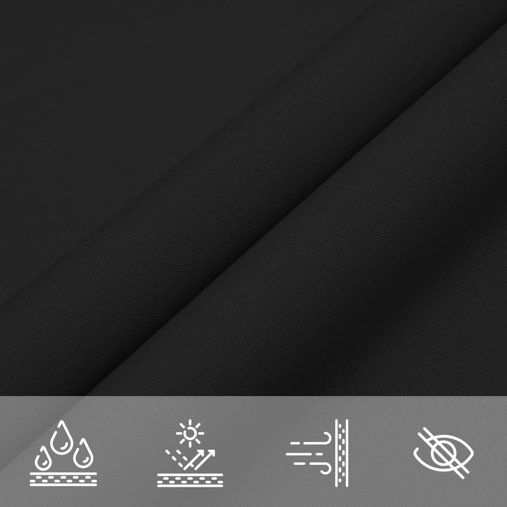 vidaXL Voile d'ombrage en tissu Oxford triangulaire 4x4x5,8 m noir