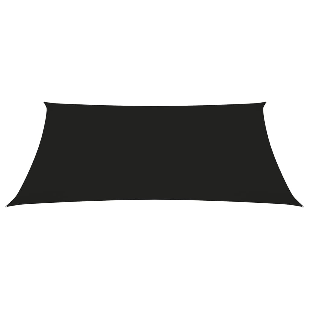 vidaXL Sonnensegel Oxford-Gewebe Trapezförmig 2/4x3 m Schwarz