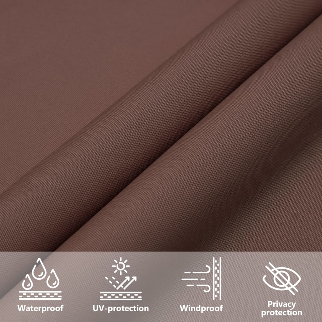 vidaXL Sonnensegel Oxford-Gewebe Quadratisch 2,5x2,5 m Braun
