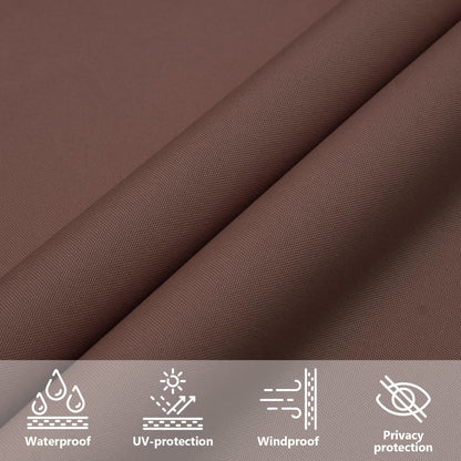 vidaXL Sonnensegel Oxford-Gewebe Quadratisch 2,5x2,5 m Braun