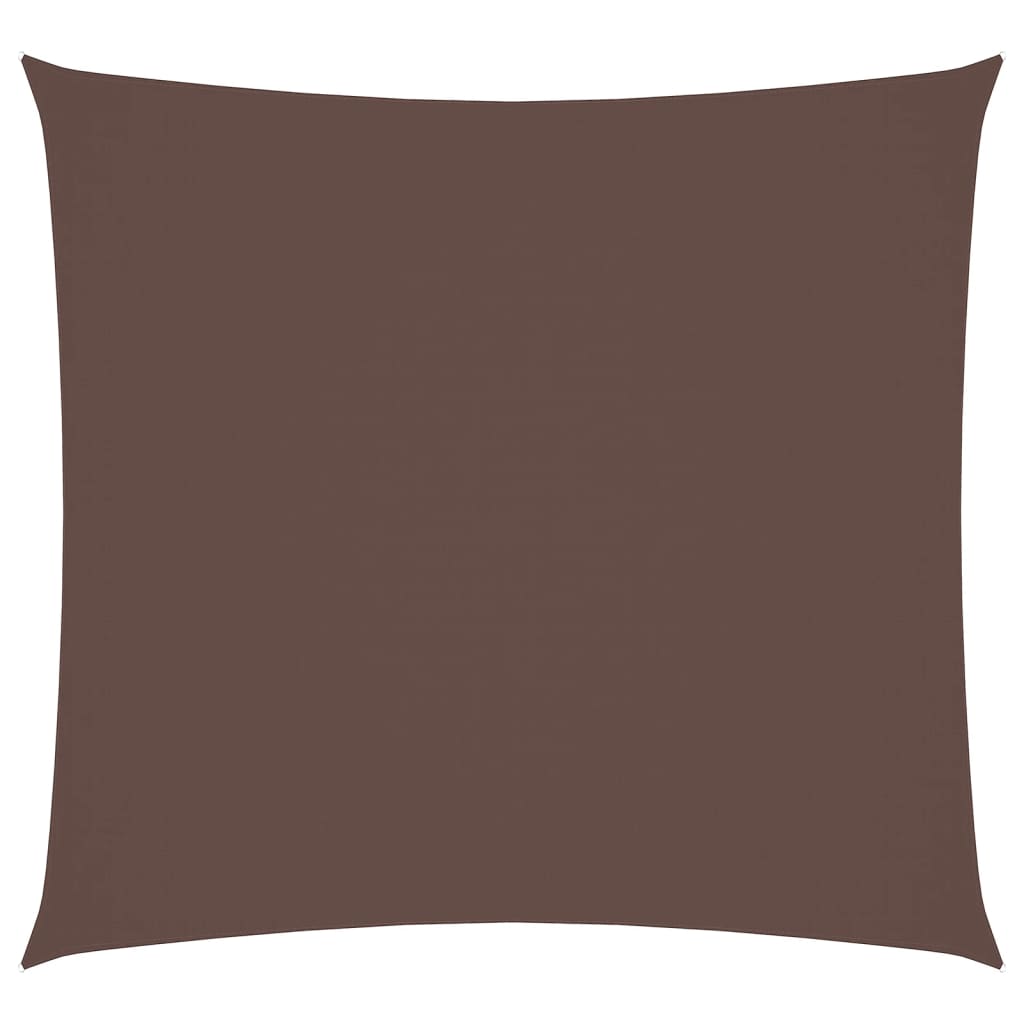 vidaXL Voile d'ombrage Oxford Carré 3,6x3,6 m Marron