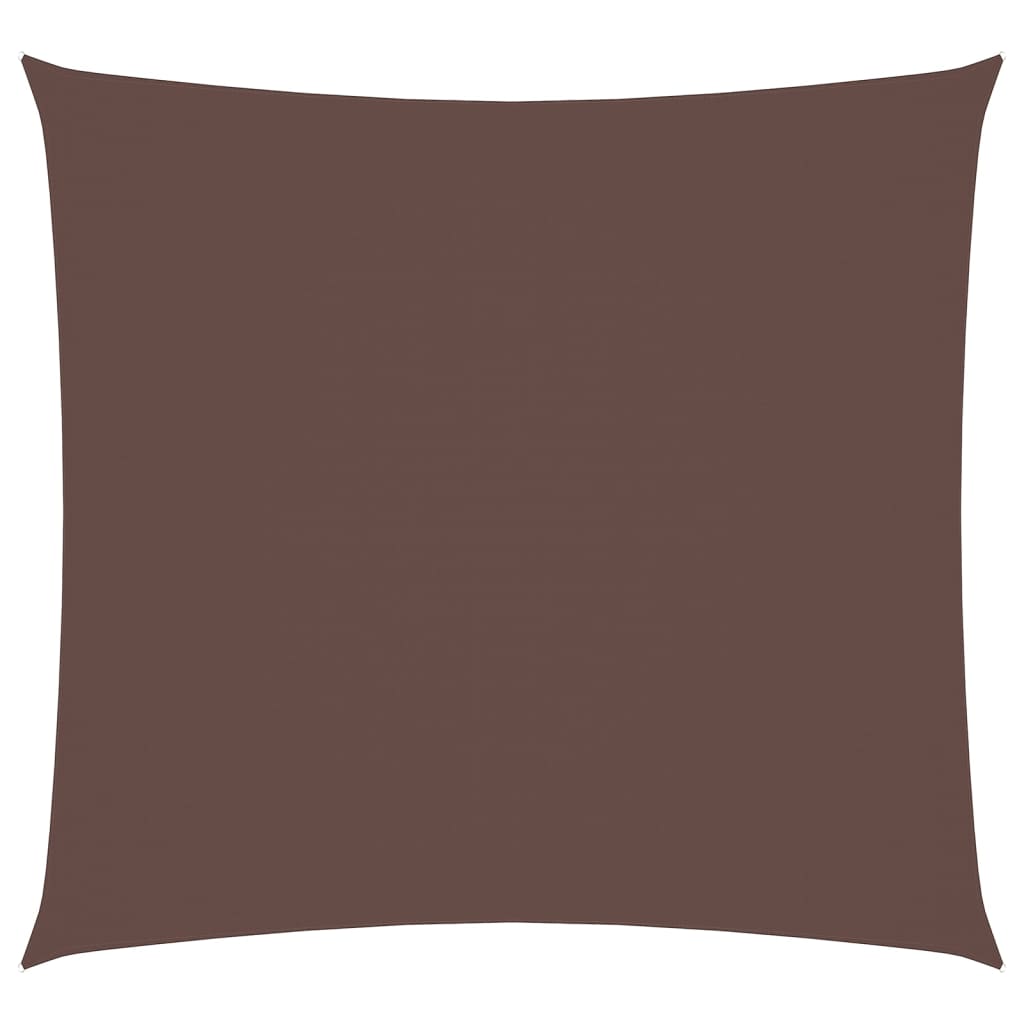 vidaXL Sonnensegel Oxford-Gewebe Quadratisch 5x5 m Braun