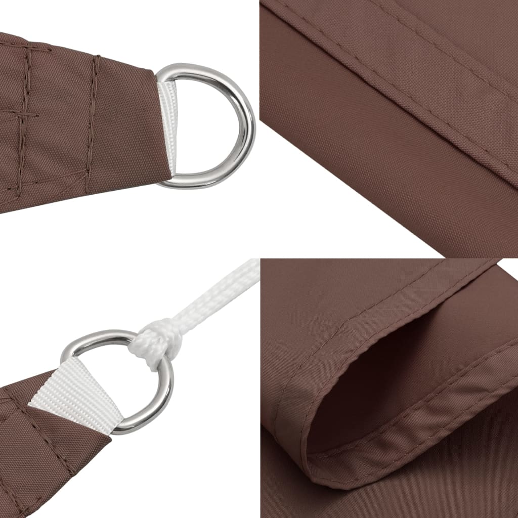 vidaXL Sonnensegel Oxford-Gewebe Quadratisch 6x6 m Braun