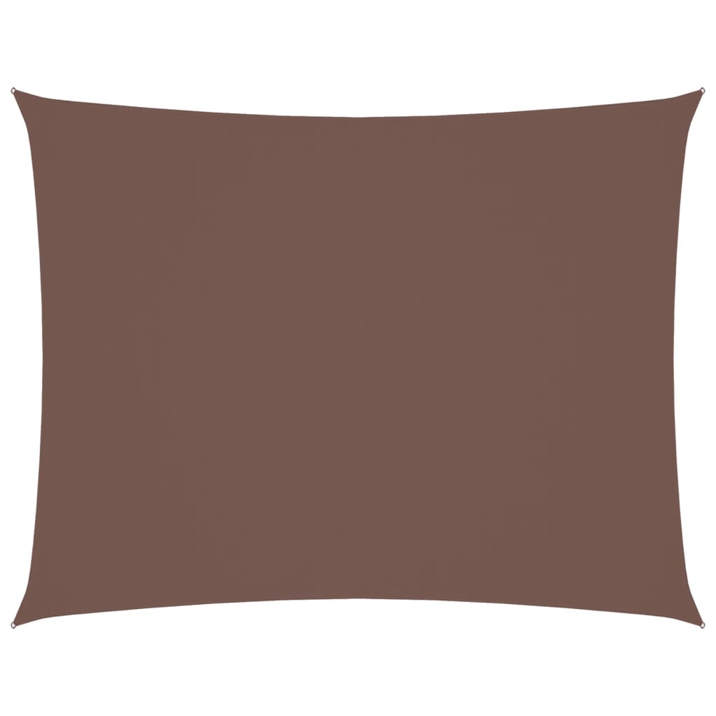 vidaXL Sonnensegel Oxford-Gewebe Rechteckig 2x3,5 m Braun