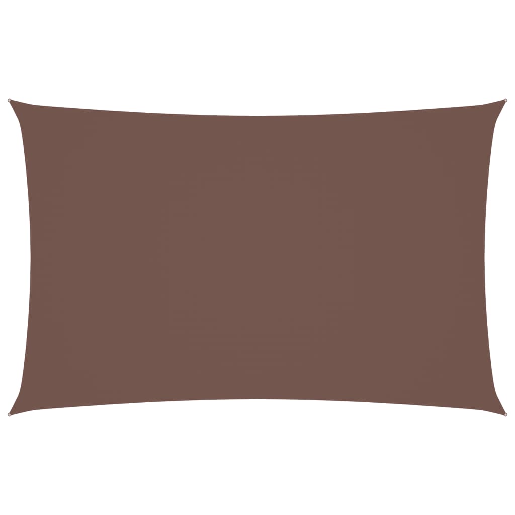 vidaXL Sonnensegel Oxford-Gewebe Rechteckig 2x5 m Braun