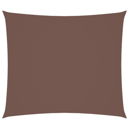 vidaXL Sonnensegel Oxford-Gewebe Rechteckig 2,5x3 m Braun