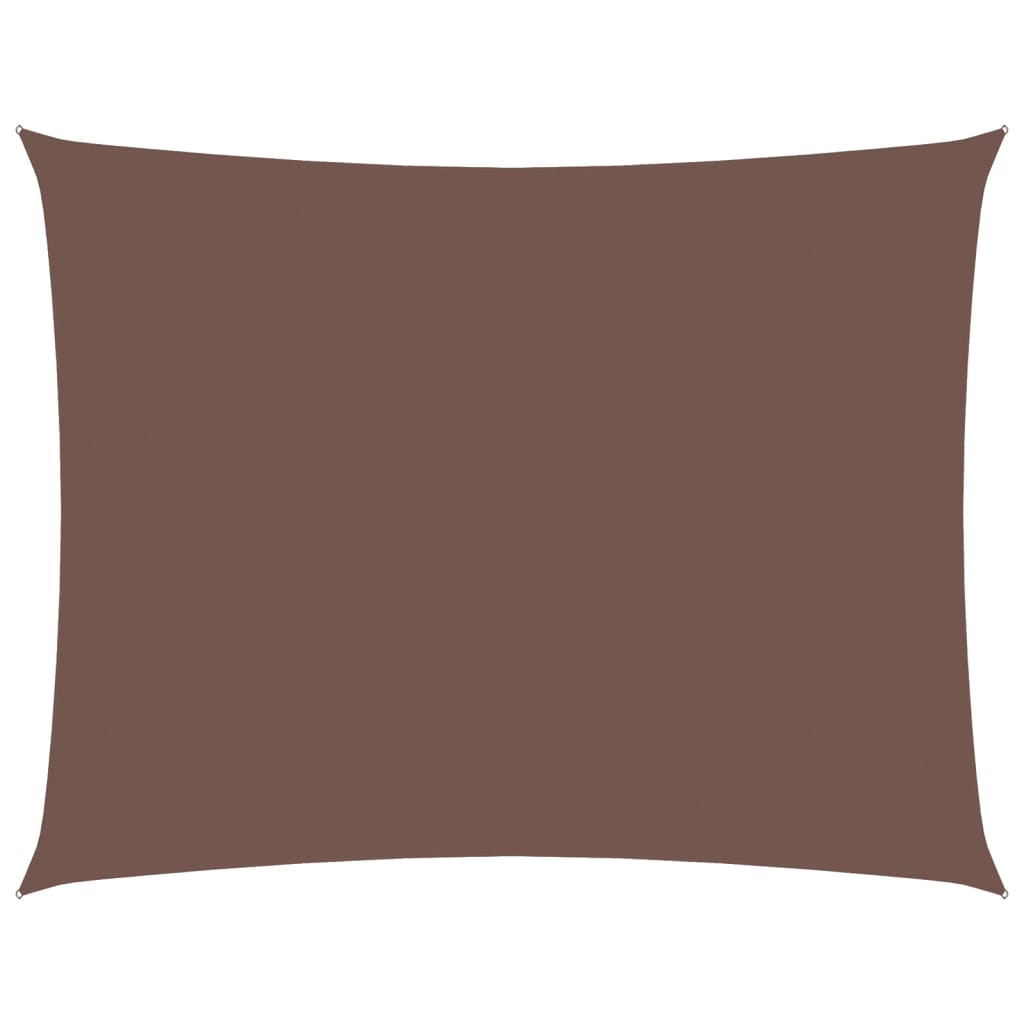 vidaXL Sonnensegel Oxford-Gewebe Rechteckig 2,5x3,5 m Braun