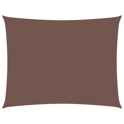 vidaXL Sonnensegel Oxford-Gewebe Rechteckig 2,5x3,5 m Braun