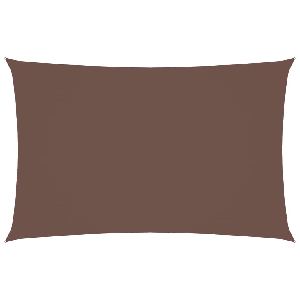 vidaXL Sonnensegel Oxford-Gewebe Rechteckig 2,5x5 m Braun