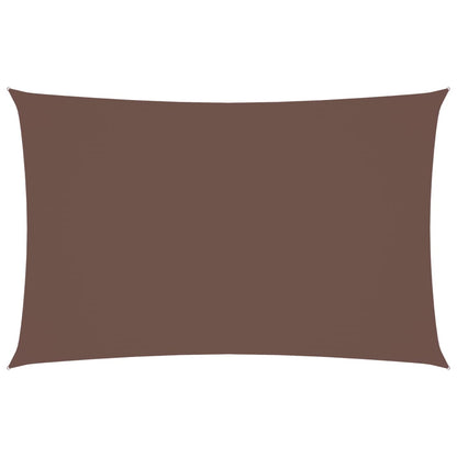 vidaXL Sonnensegel Oxford-Gewebe Rechteckig 2,5x5 m Braun