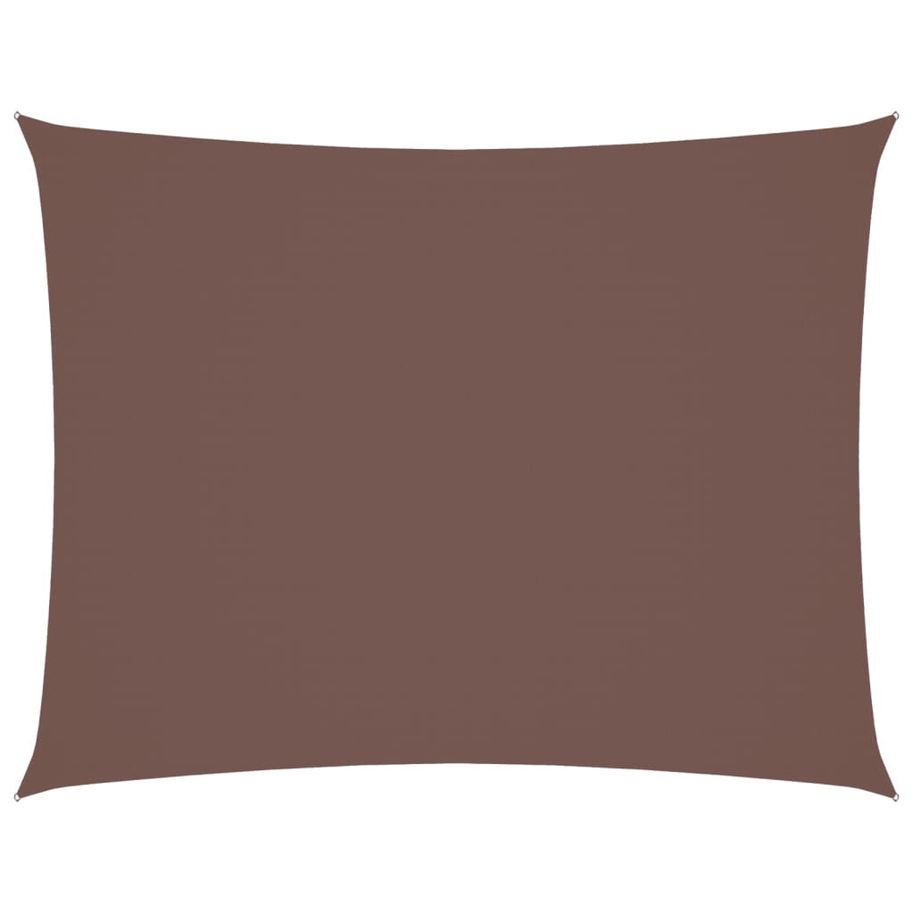 vidaXL Sonnensegel Oxford-Gewebe Rechteckig 3x4 m Braun