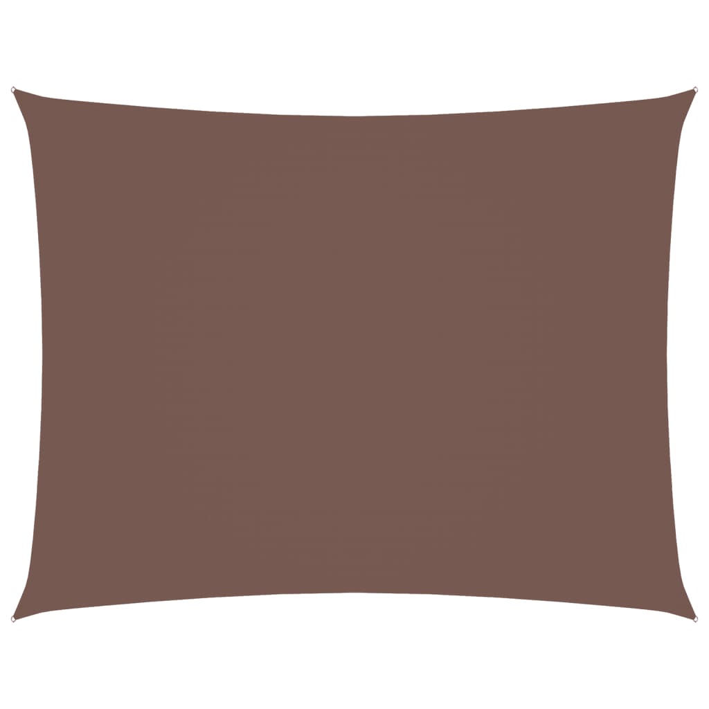 vidaXL Sonnensegel Oxford-Gewebe Rechteckig 3x4,5 m Braun