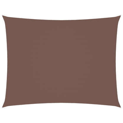 vidaXL Sonnensegel Oxford-Gewebe Rechteckig 3x4,5 m Braun