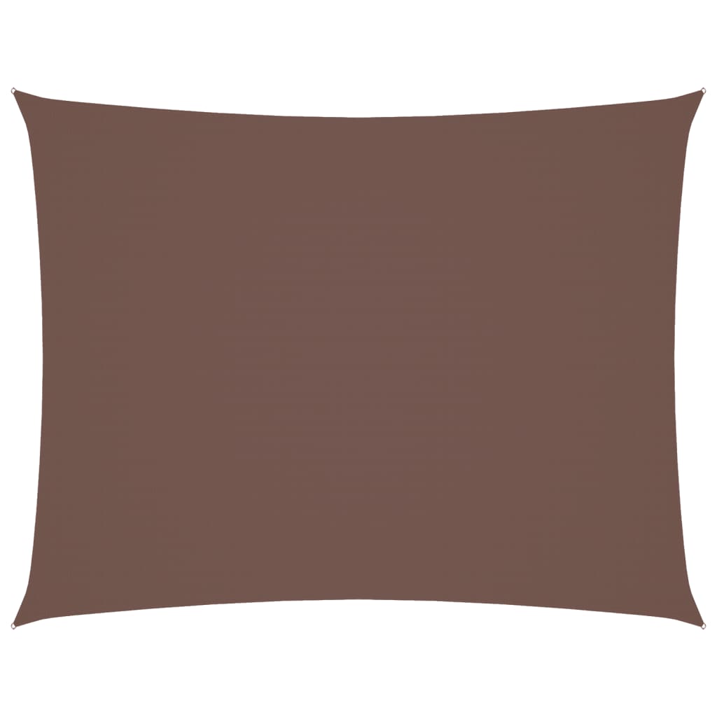 vidaXL Voile d'ombrage rectangulaire en tissu Oxford 3x6 m Marron