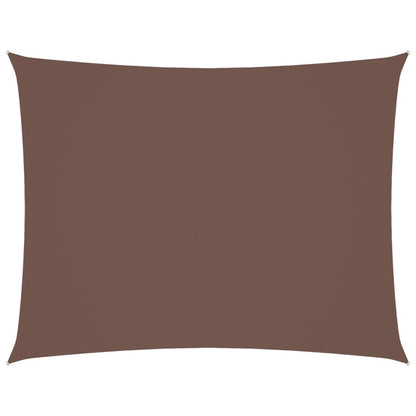 vidaXL Voile d'ombrage rectangulaire en tissu Oxford 3x6 m Marron