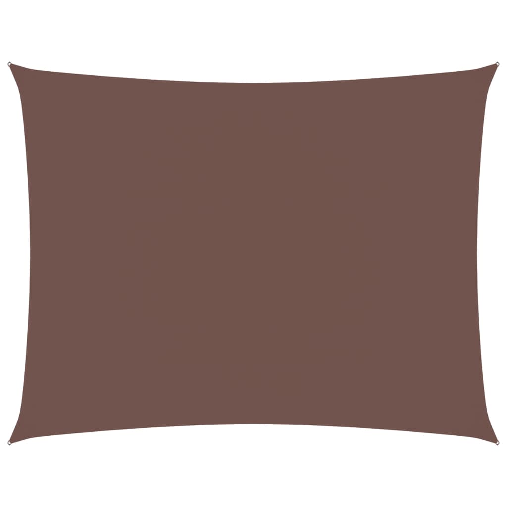 vidaXL Voile d'ombrage en tissu Oxford rectangulaire 3,5x4,5 m Marron