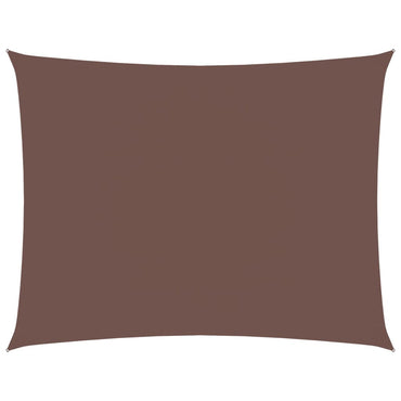 vidaXL Voile d'ombrage en tissu Oxford rectangulaire 3,5x4,5 m Marron