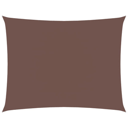 vidaXL Voile d'ombrage en tissu Oxford rectangulaire 3,5x4,5 m Marron